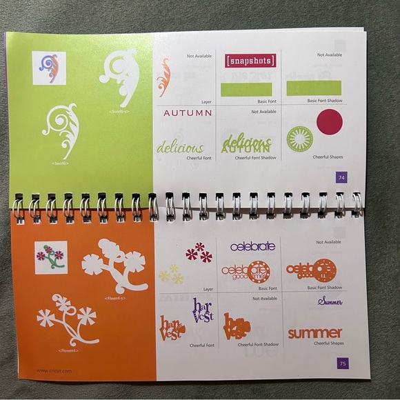 Cricut Creative Memories Cheerful seasons - shapes - Picture 7 of 16